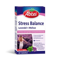 Abtei Stress Balance Packung mit Melisse und Lavendel - 30 Tabletten